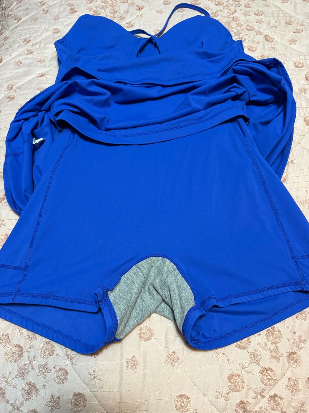 Halara SoftlyZero Plush Easy Peezy Active Dress - Royal Blue - XL - Picture 3 of 6